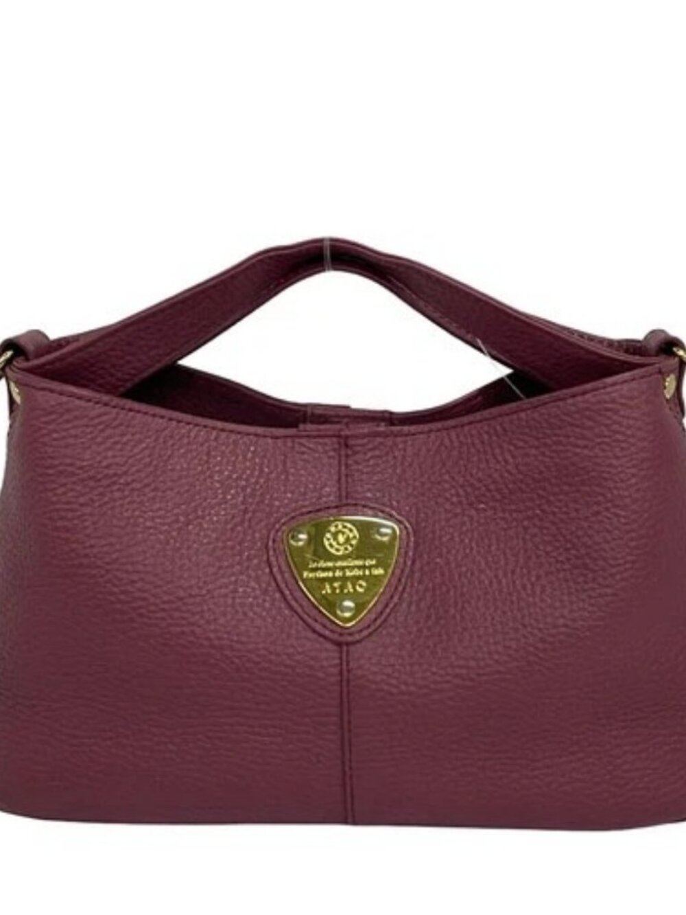 ATAO Purple Leather Tote Bag